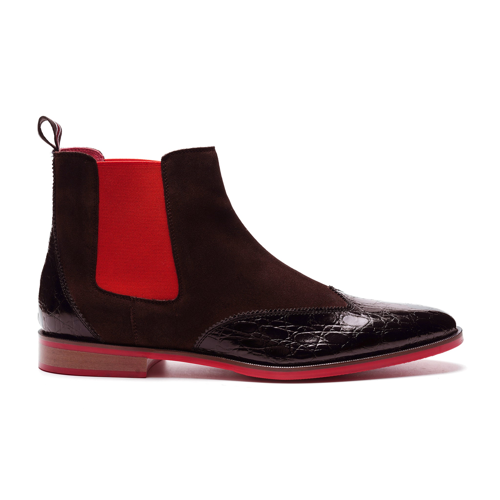 Mantra Crosuede Chelsea Boot // Brown
