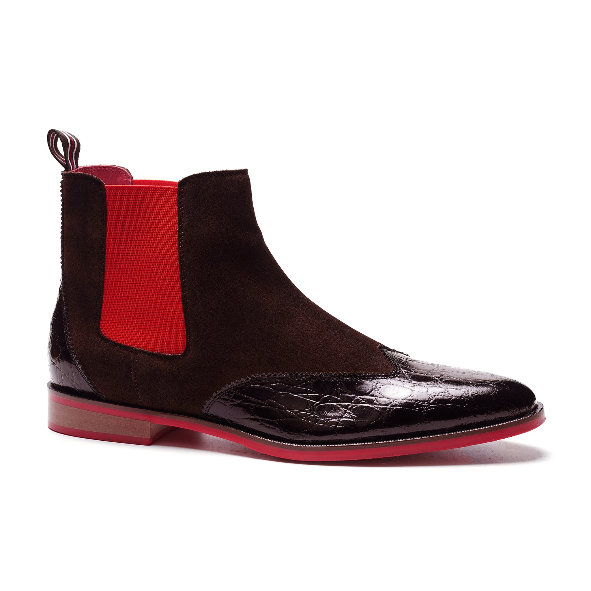 Mantra Crosuede Chelsea Boot // Brown