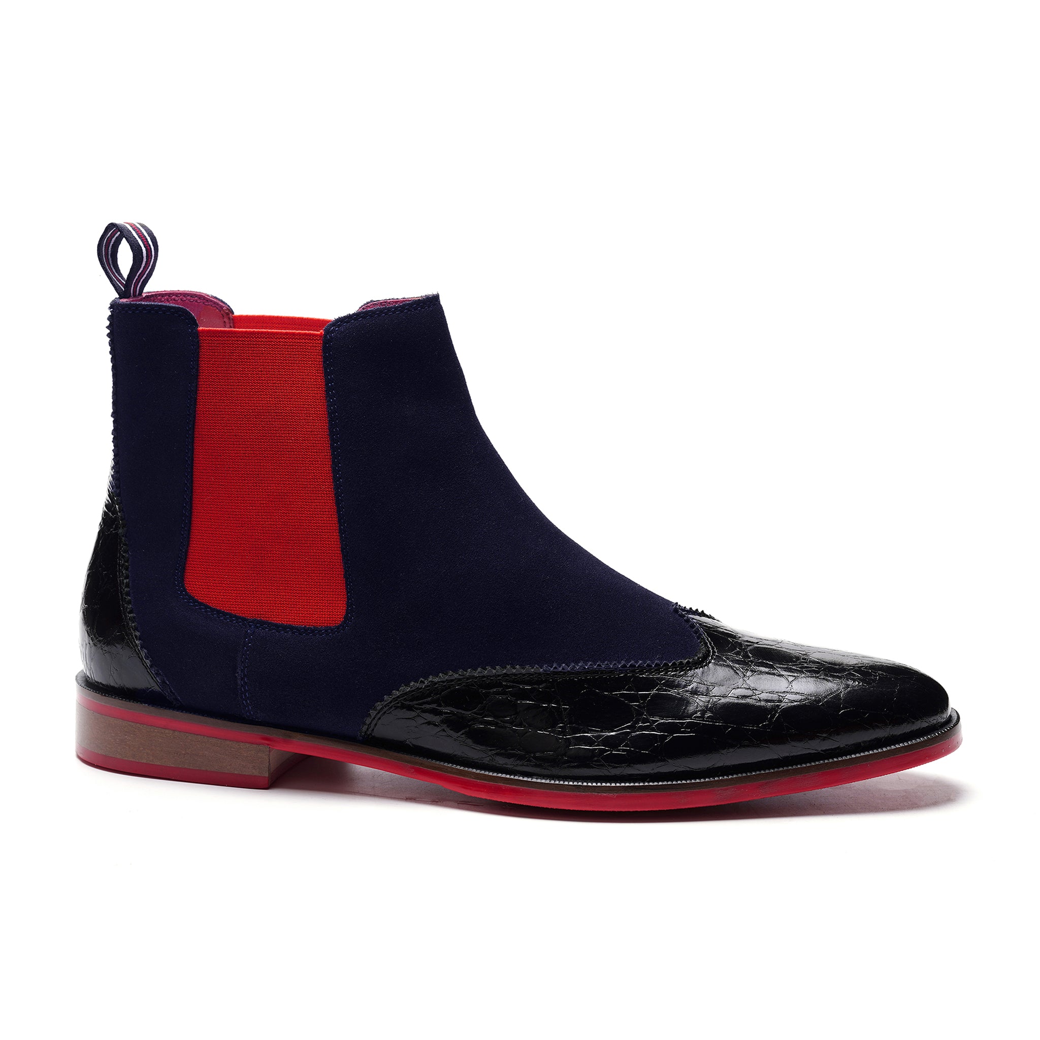 Mantra Crosuede Chelsea Boot // Blue