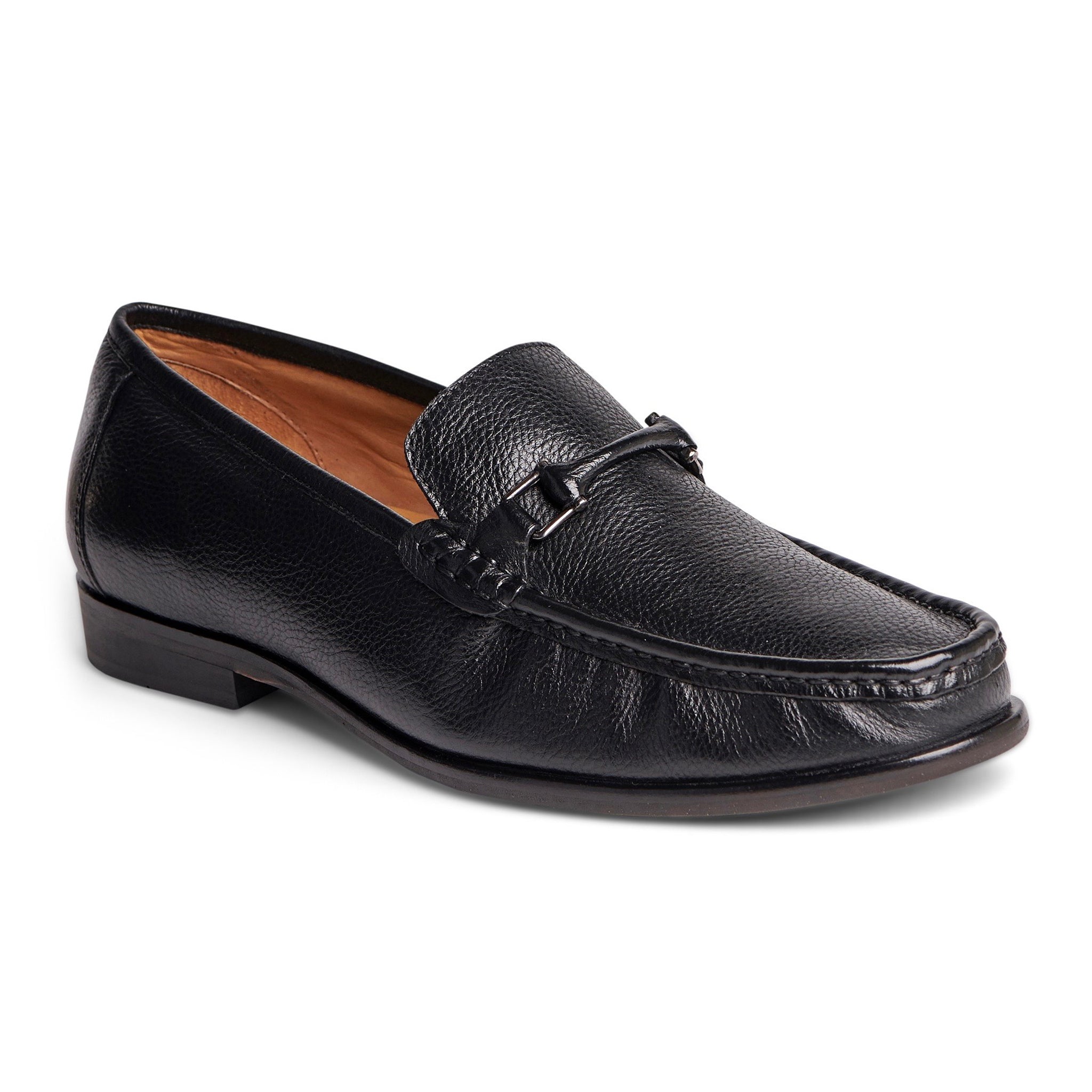 Mens black hot sale bit loafers