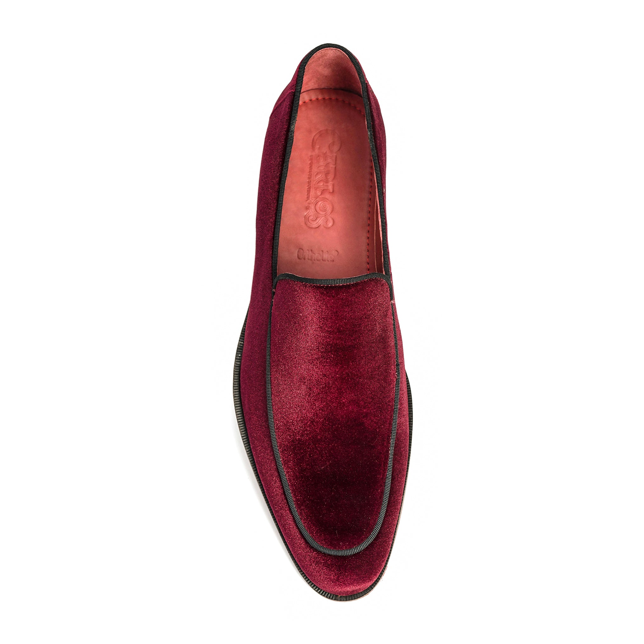 Velvet on sale red loafers